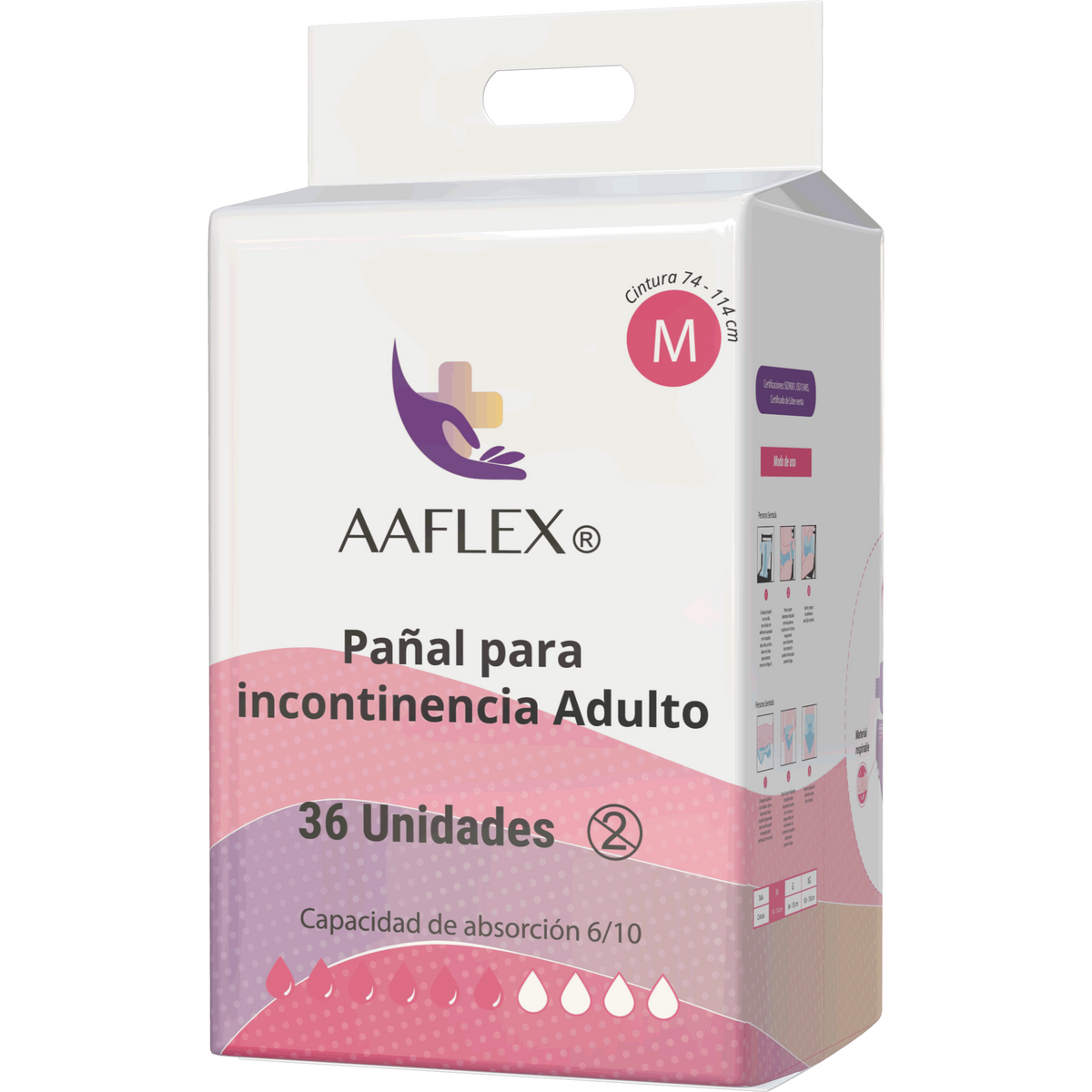 Pañal para Incontinencia Adulto Talla M 36 unidades