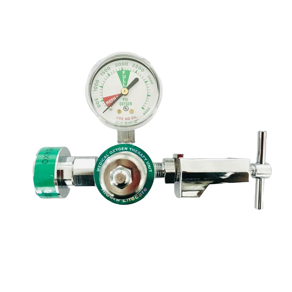 Regulador de Oxígeno con Conector Ohmeda Hembra