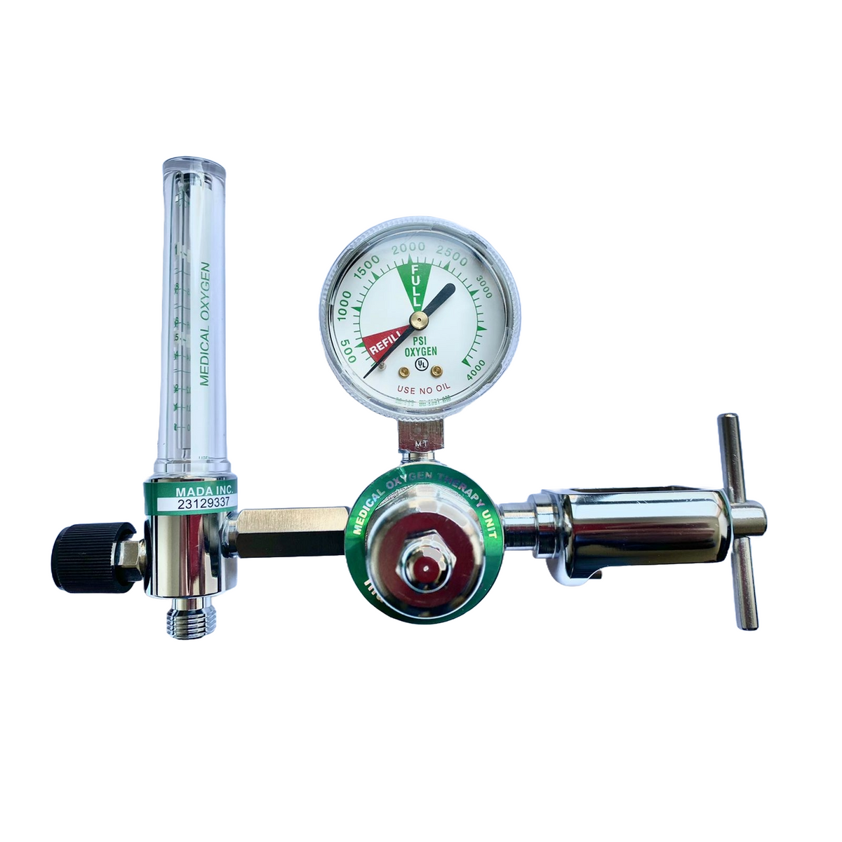 Regulador de Oxígeno PIN con Flujómetro Neonatal