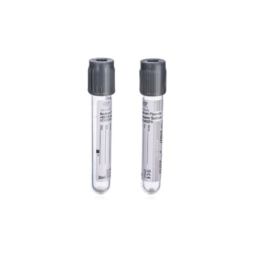 Tubo Tapa Gris NaF/Hep Na 2 ml GBVac